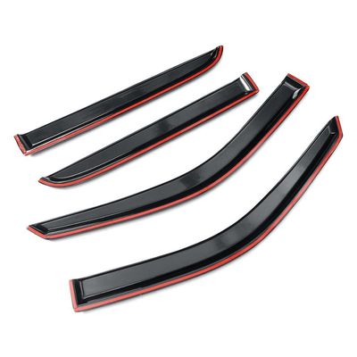 quality  Durable Auto Weather Shields Ventshade Rain Guard Wind Deflector Sun Shade Car Window Shade For Dodge Ram 1500 2009-2018 Car Styling factory