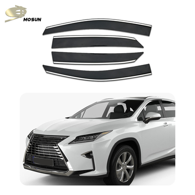 Single With Stainless Steel Trim Mosun Window Shade For LEXUS RX 350 400h RX 200t 2015-2022 Duct Shade Weather Shield Deflector Windbreaker